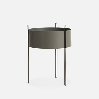 Plant Station ALTO 40 Circular | Metal Olive