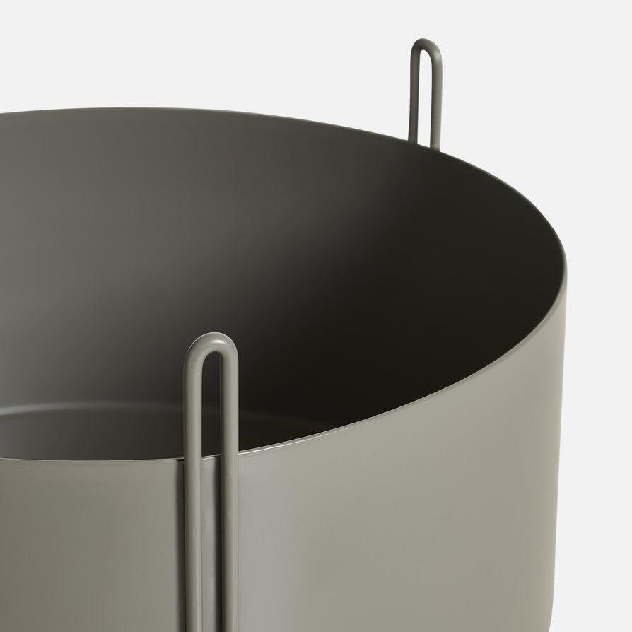 Plant Station ALTO 40 Circular | Metal Olive