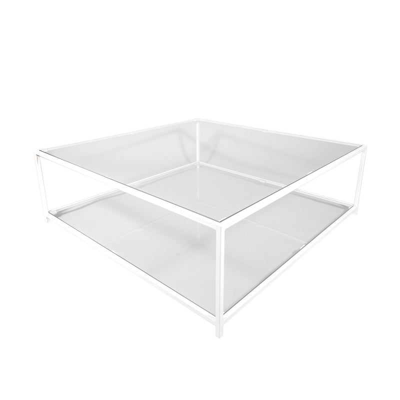 Mesa de Centro 100 x 100 | Glass Blanco