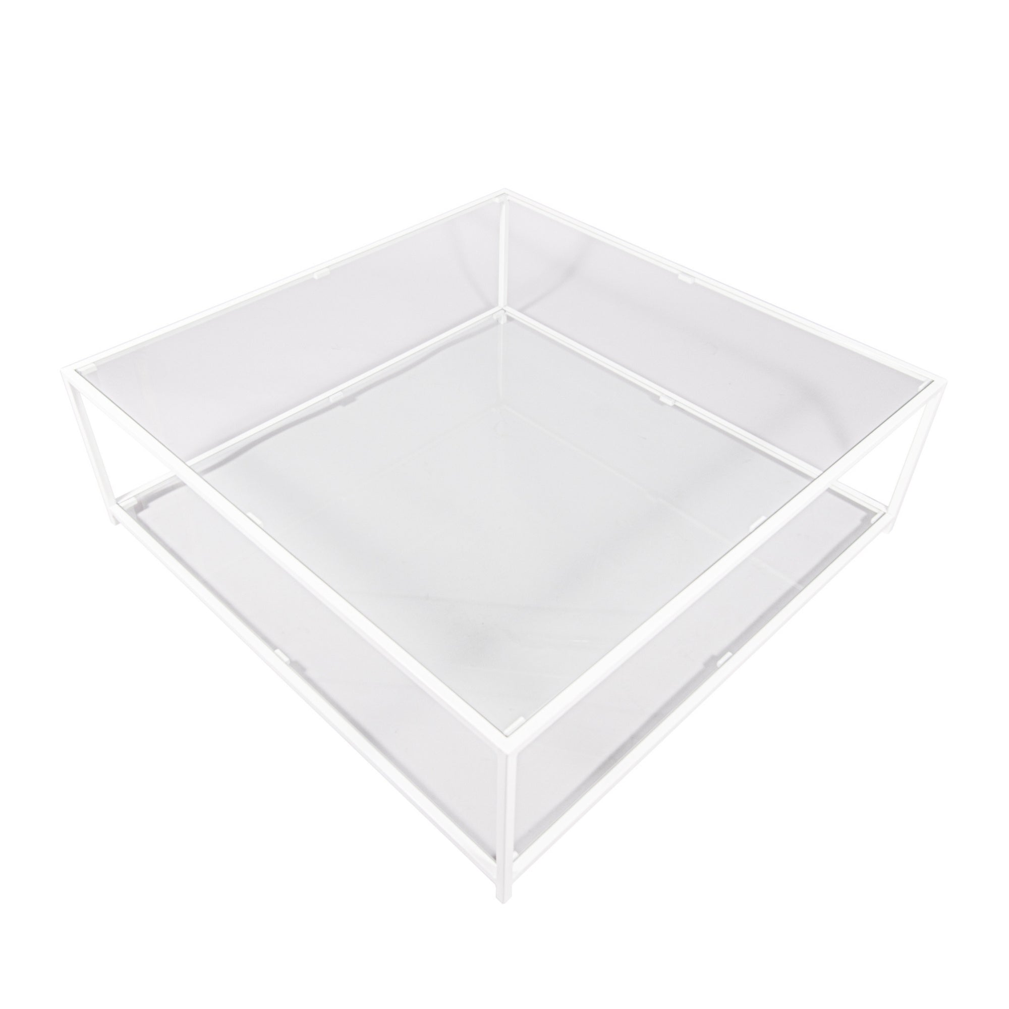 Mesa de Centro 100 x 100 | Glass Blanco