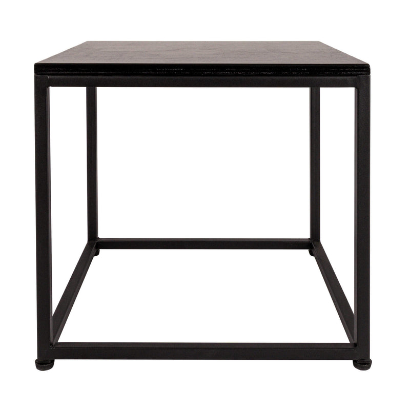 mesa lateral cubica industrial y elegante