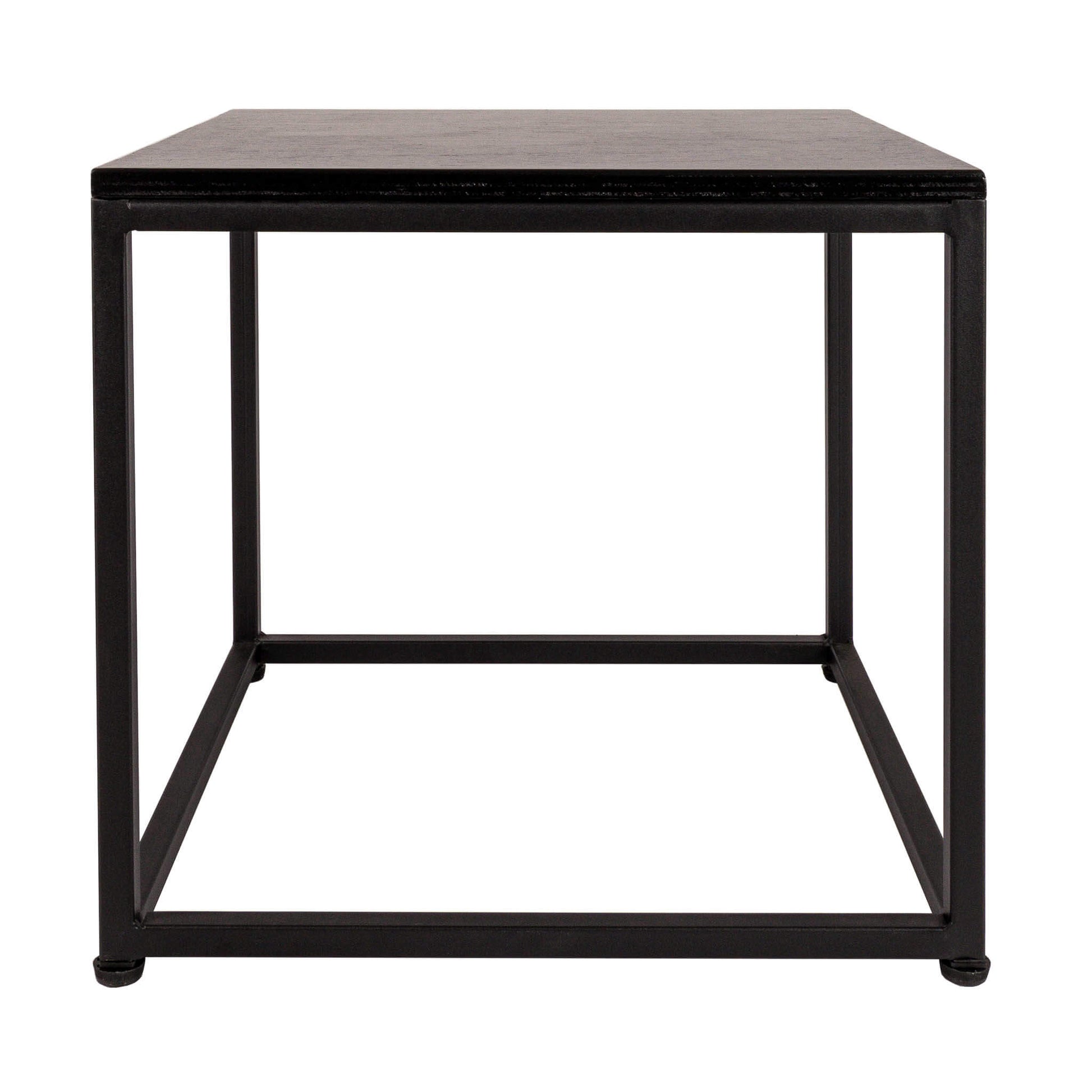 mesa lateral cubica industrial y elegante
